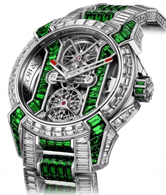 Jacob & Co Replica watch EPIC X TOURBILLON BAGUETTE DIAMONDS AND TSAVORITES EX510.30.BD.BF.A30BB